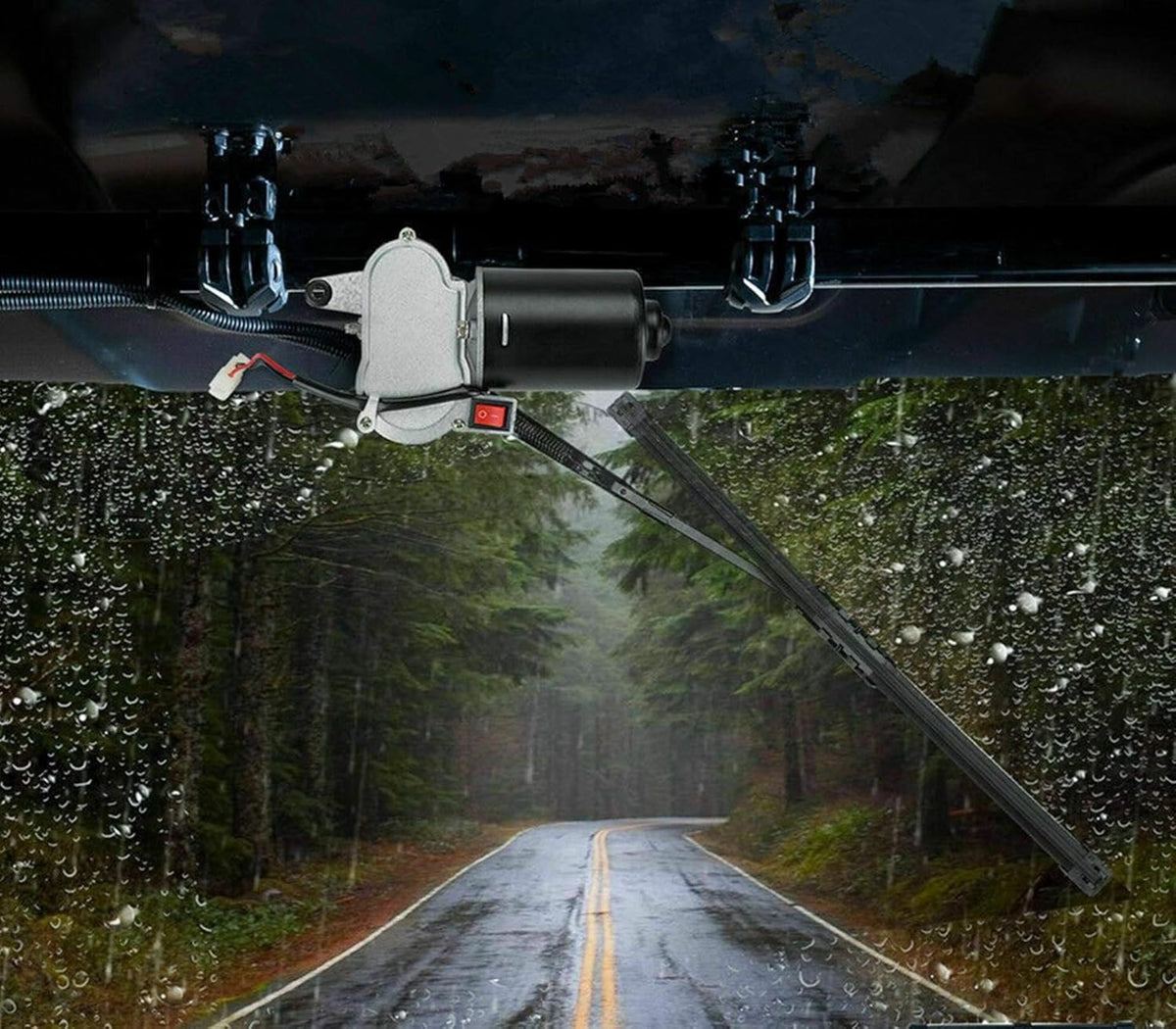 12V Hard Coated Polycarbonate Universal Windshield Wiper Kit V76957