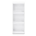 White 3 Tier Open Shelf Bookcase H2115