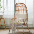 Oversized Wicker Egg Chair with Steel Frame W688