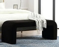 Modern Upholstered Faux Fur Boucle Ottoman Bench D13928