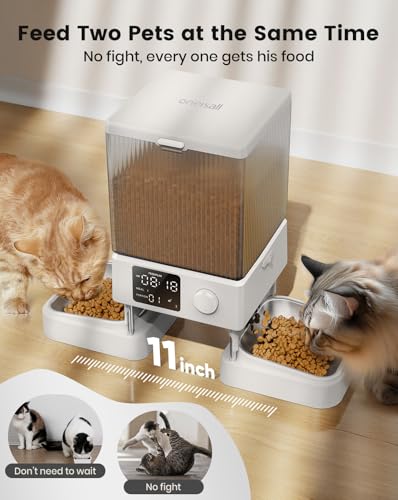 Automatic Cat Feeder with 5G WiFi, 20 Cups/5L Timed Dry Food Dispenser U946