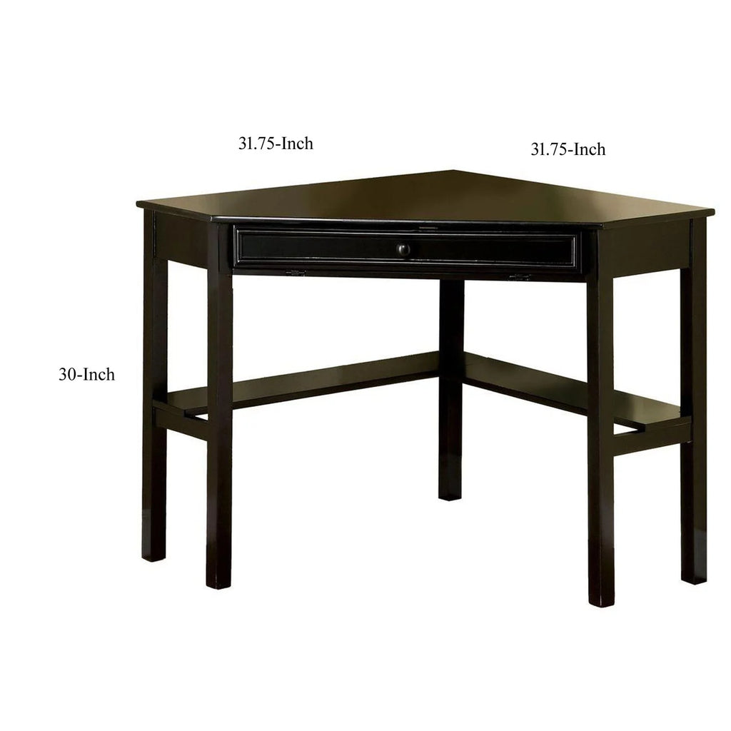 Black Corner Desk D916