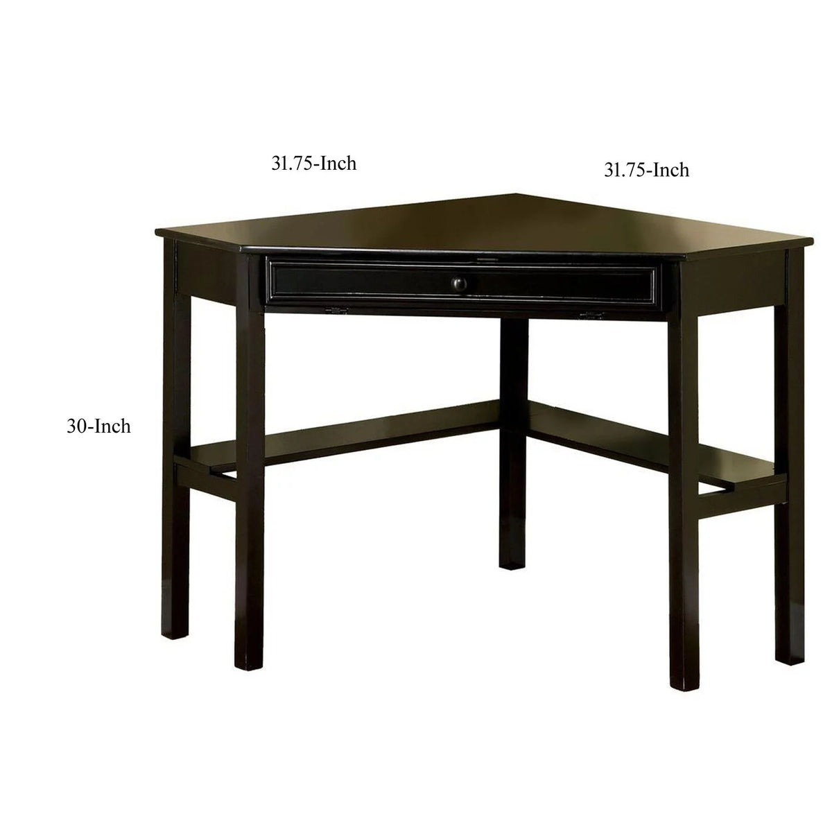 Black Corner Desk D916