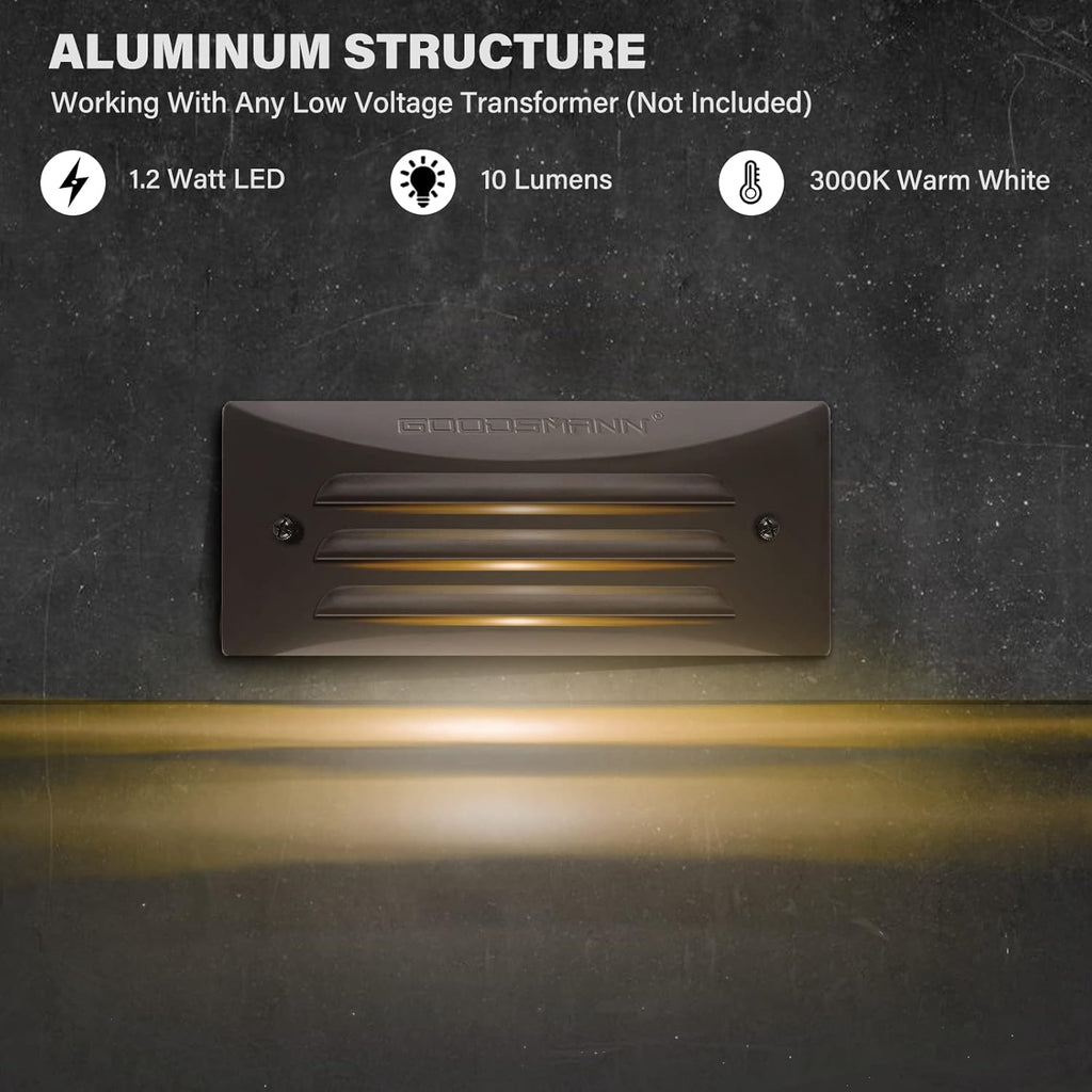 Low Voltage LED Step Light 1.2W 3000K Warm White A29362