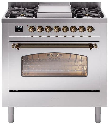 36 Dual Fuel Propane Gas Range Stainless Steel A901314