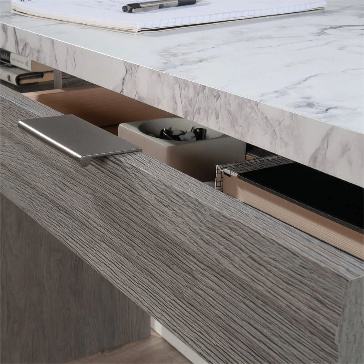 Modern Engineered Wood Writing Desk J592