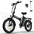 20"x3.0 Fat Tire Electric Bicycle with 500W/36V/12Ah Battery, Shimano 7-Speed B7076