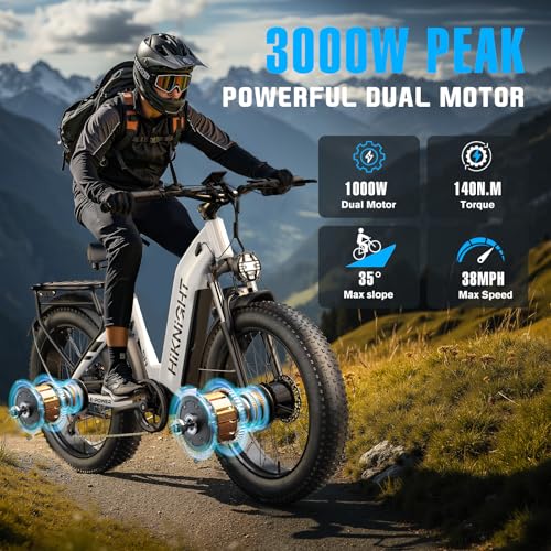 1600W 52V 20AH Fat Tire Electric Bike Q698