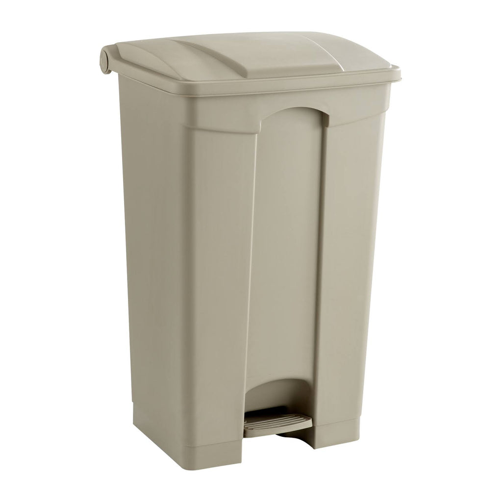 Black Plastic Trash Can with Foot Pedal T696
