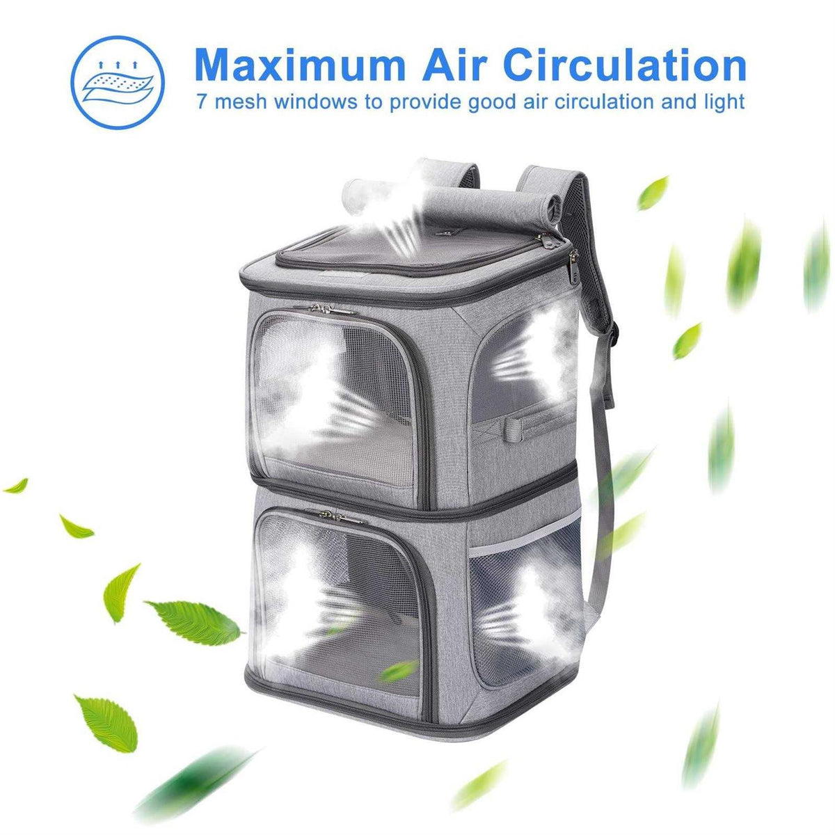 2-in-1 Double Pet Carrier Backpack P216