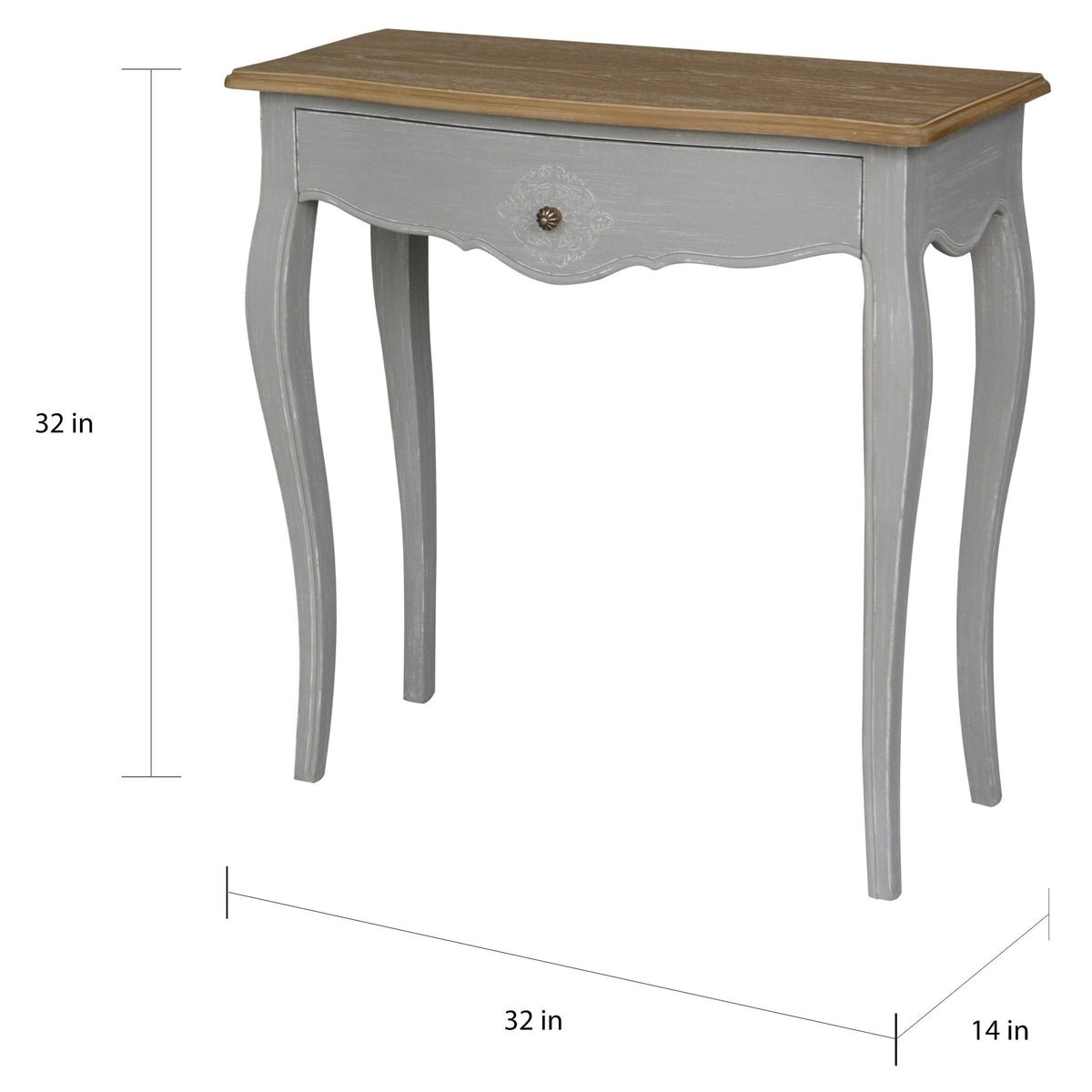 Antique Blue 1 Drawer Console Table A58764