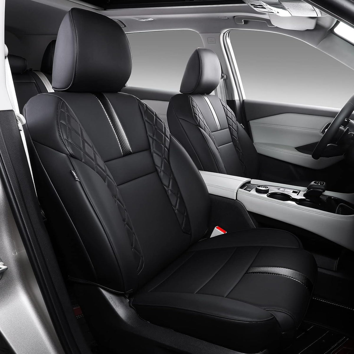 Front and Back PU Leather Seat Covers for Nissan Rogue C41288