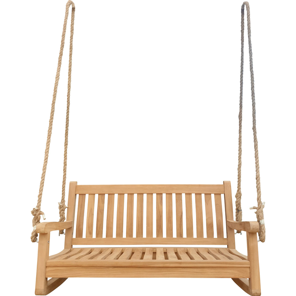 Teak Wood Double Outdoor Patio Swing X5569
