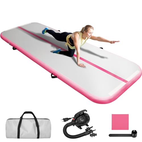 Inflatable Air Gymnastics Mat 4 inches Thick with 600W Electric Pump W905203