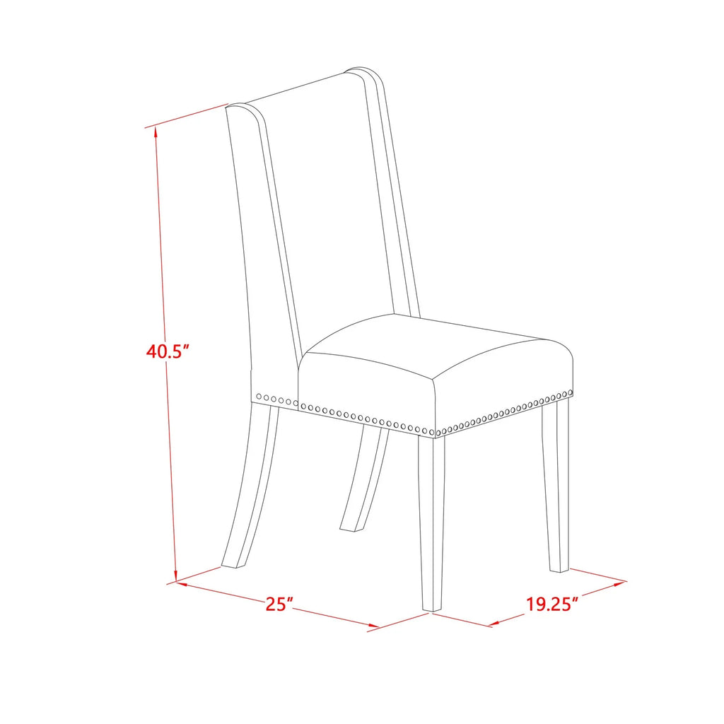5-Piece Dining Room Set with 4 Upholstered Chairs and Round Table M946961