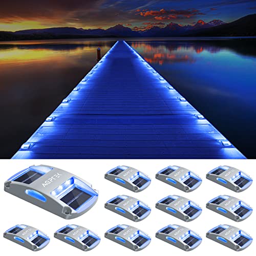 12 Pack Solar Waterproof LED Driveway Marker Lights Z2471