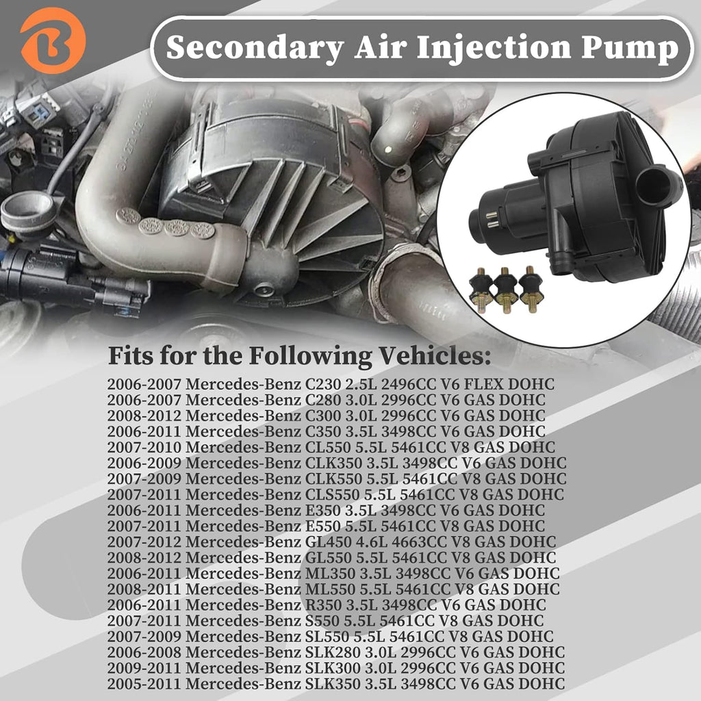 Pack of 2 Secondary Air Injection Smog Air Pump V3327