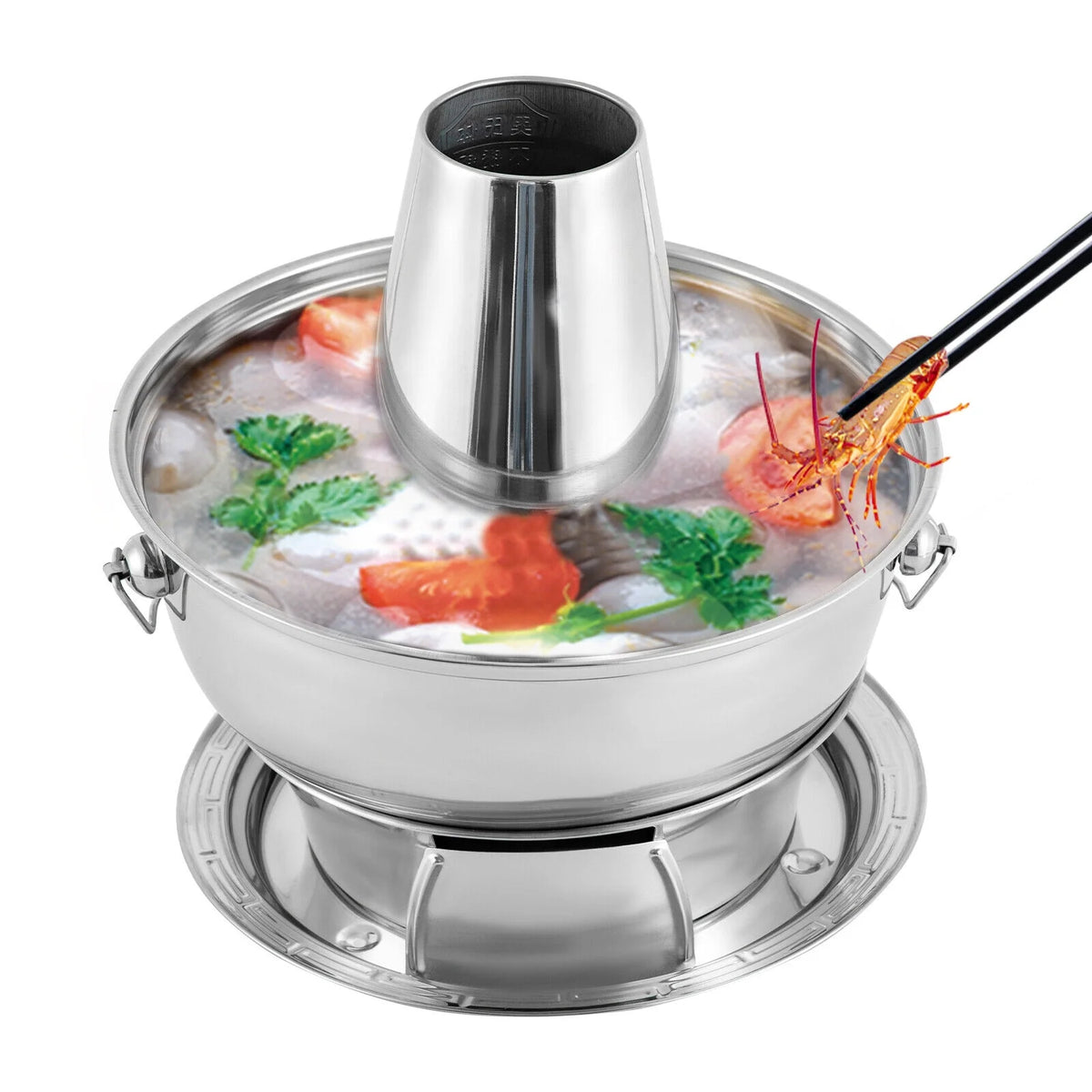 1.9QT/2.3QT Stainless Steel Shabu Hot Pot E784