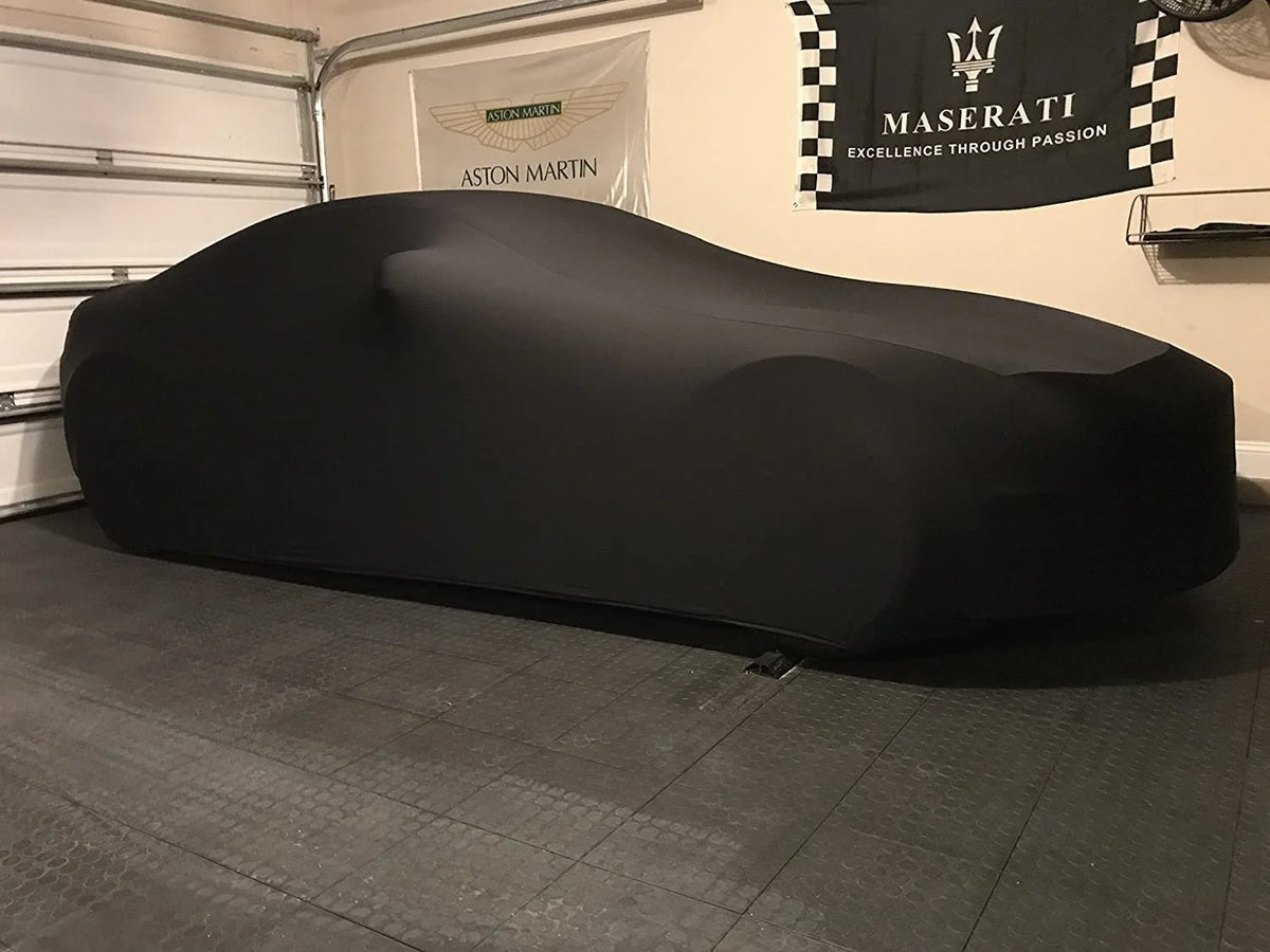 Black Satin Indoor Car Cover with Storage Bag M377957