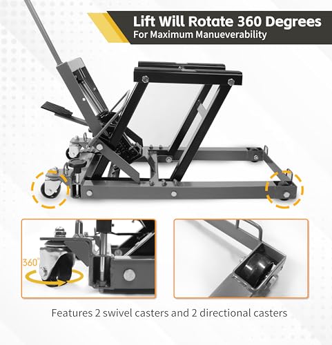 1500 lbs Capacity Portable Motorcycle Lift Table L731716
