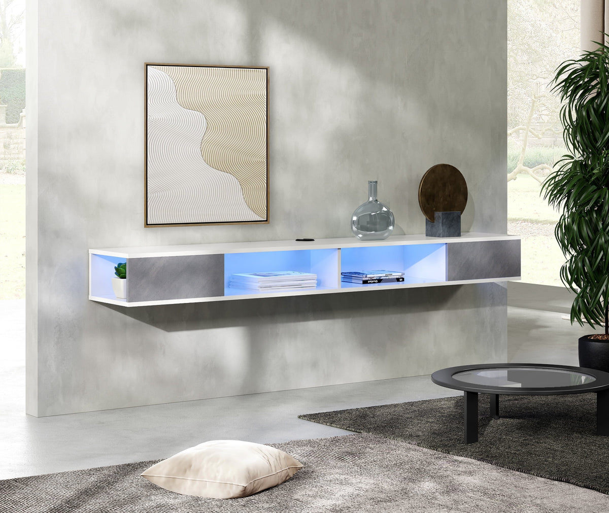 70 inch Floating TV Shelf with LED Light X196