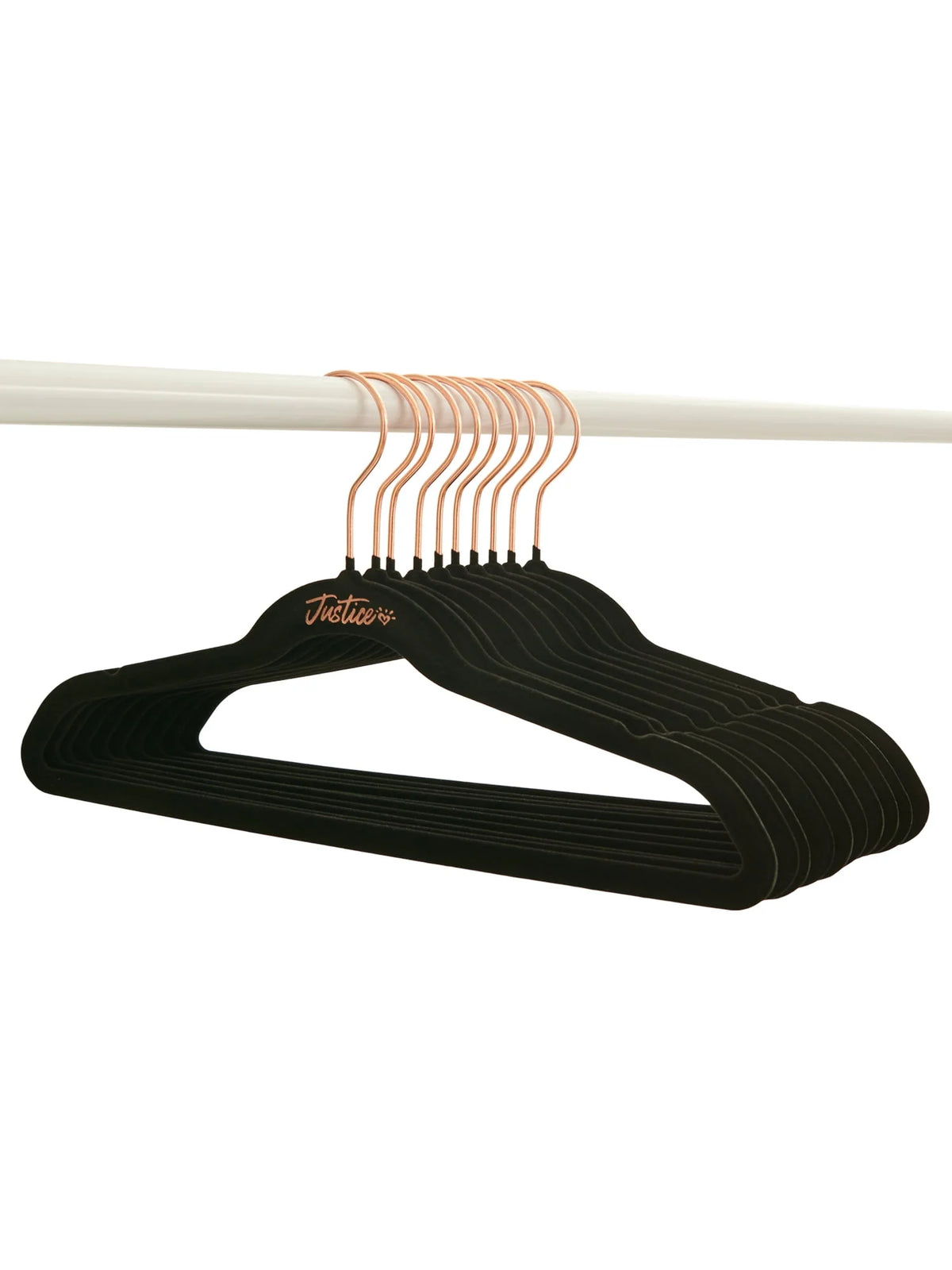 Black Velvet 100 Pack Non-Slip Swivel Hook Clothes Hangers Z3903