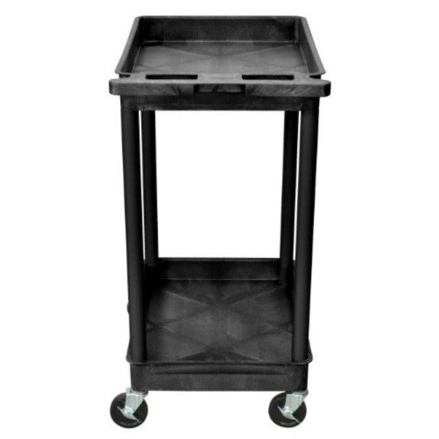 Black 2 Shelves Utility Cart N53506