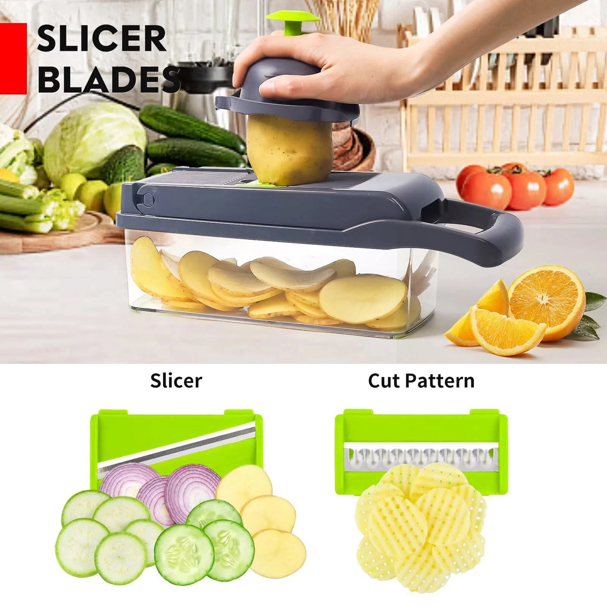 12 in 1 Vegetable Chopper with Container K60344