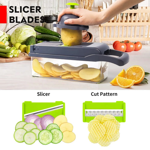 12 in 1 Vegetable Chopper with Container K60344