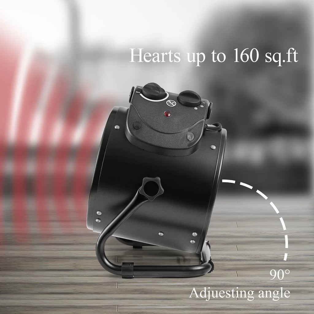 Black Electric Heater Fan with Overheat Protection U225096
