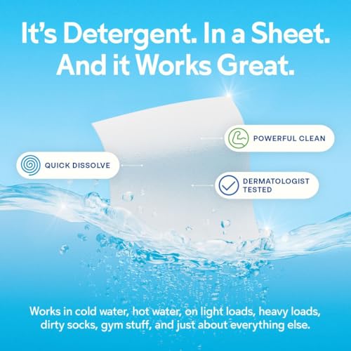 Fresh Scent Laundry Detergent Sheets 60 Loads 30 Sheets Y4910