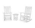 Vintage White 3-Piece Rocking Chair Set D171