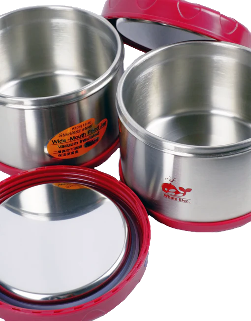 0.50L 2-pc Thermal Lunch Kit with Carrying Bag C39945