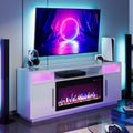 White 69 Inch Fireplace TV Stand with Storage Q287403