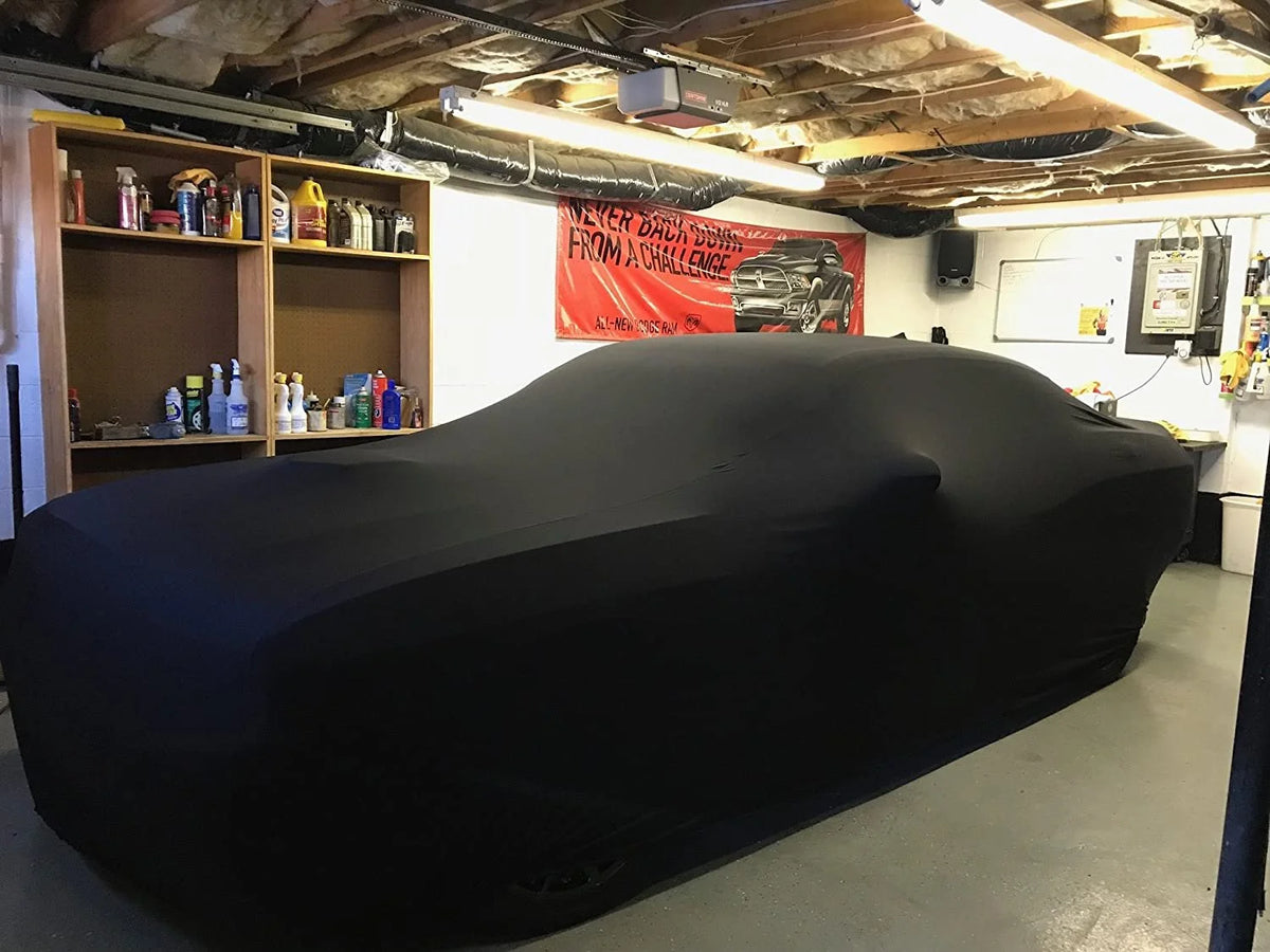 Black Satin Indoor Car Cover with Storage Bag M377957