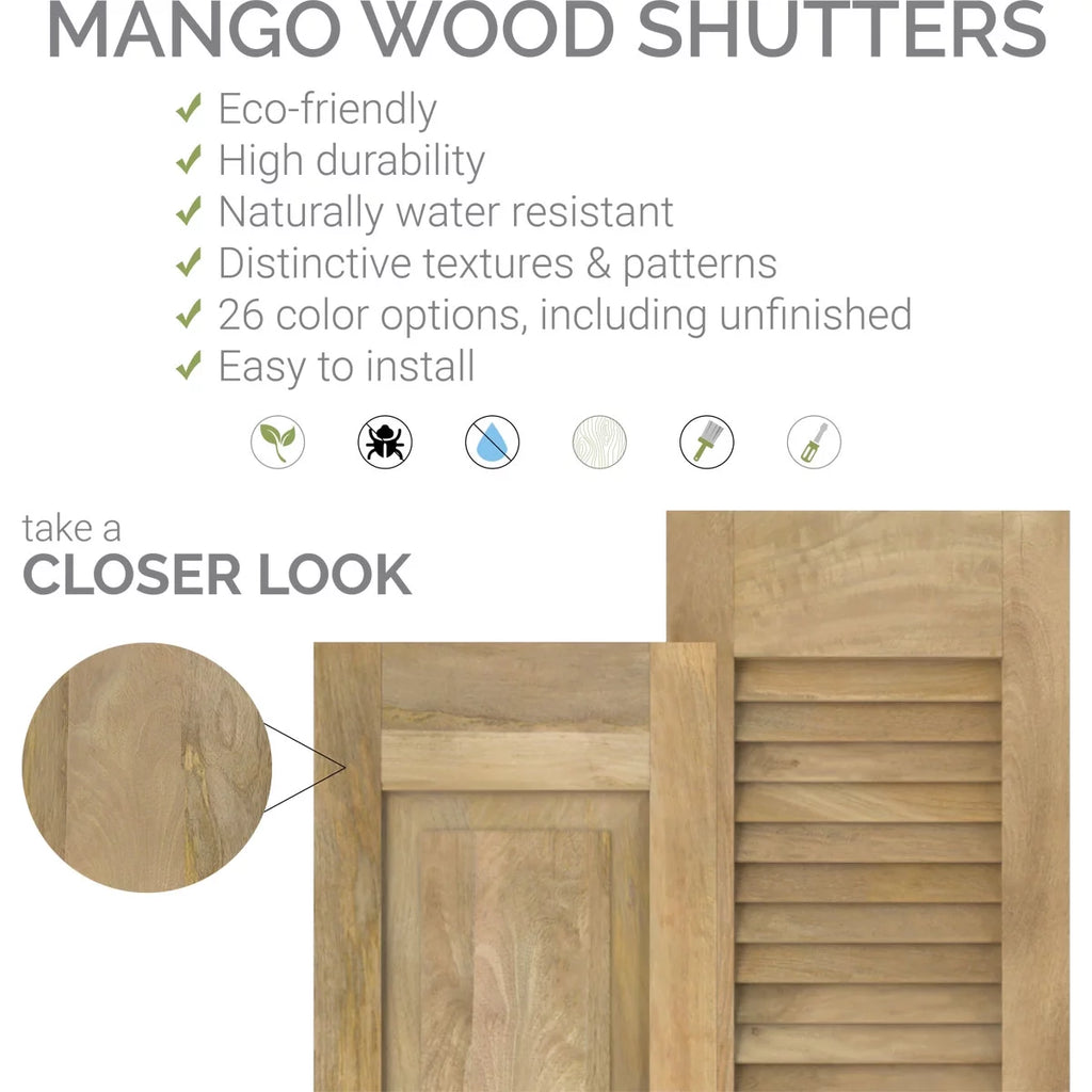 Real Wood Joined Board-n-Batten Shutters with Z-Bar R46315