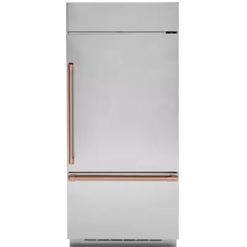 Bottom Freezer Refrigerator Handle Kit in Brushed Copper U1129