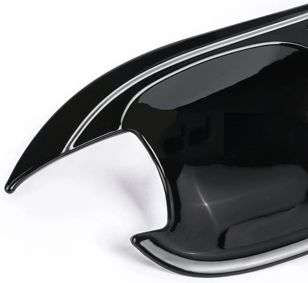 Glossy Black Exterior Door Handle Bowl Cover Trim Z65017
