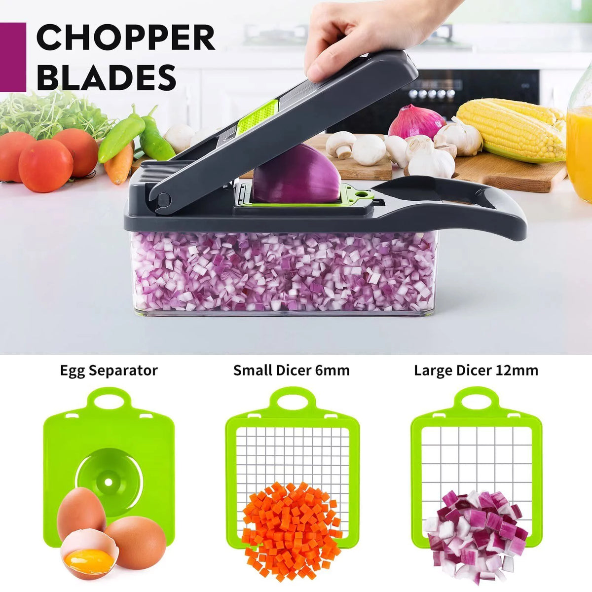 12 in 1 Vegetable Chopper with Container K60344