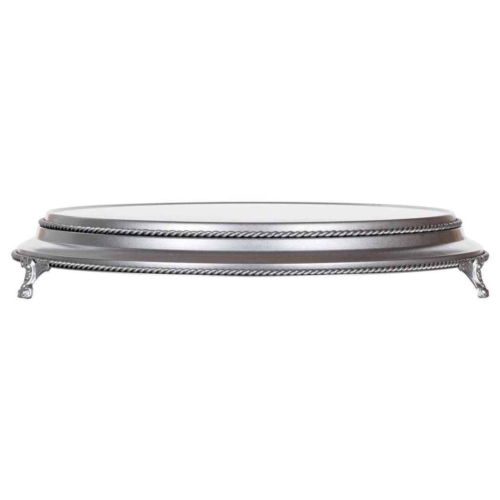 16 inch Round Silver Cake Stand G7268
