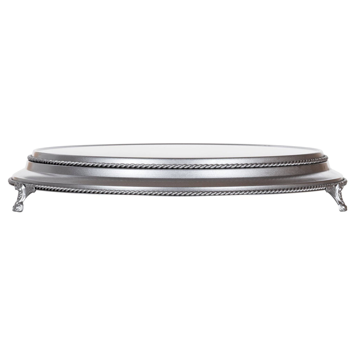 16 inch Round Silver Cake Stand G7268