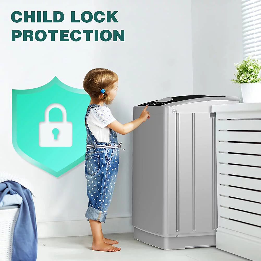 Portable Full-Automatic 1.8 Cu. ft. Top Load Washing Machine A601284