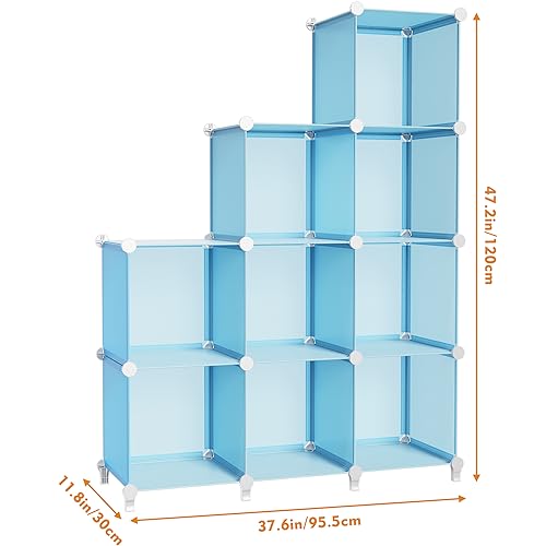 9 Cube Black Storage Organizer Y36625