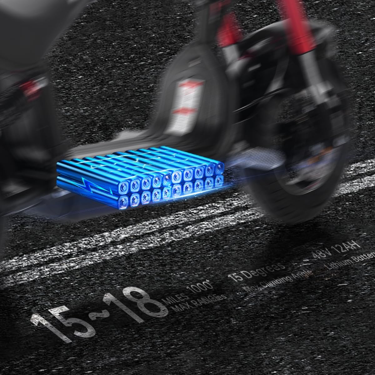 800W Motor 48V 12Ah Lithium Removable Battery Electric Scooter V203