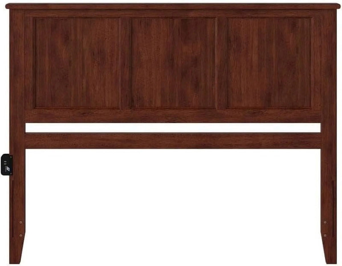 Queen Solid Wood Panel Headboard In Walnut Z71321