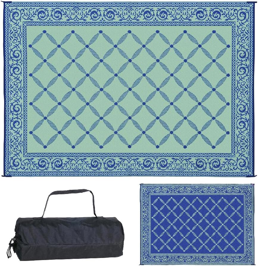 Brown/Beige 6-Feet x 9-Feet Reversible Mat P67686