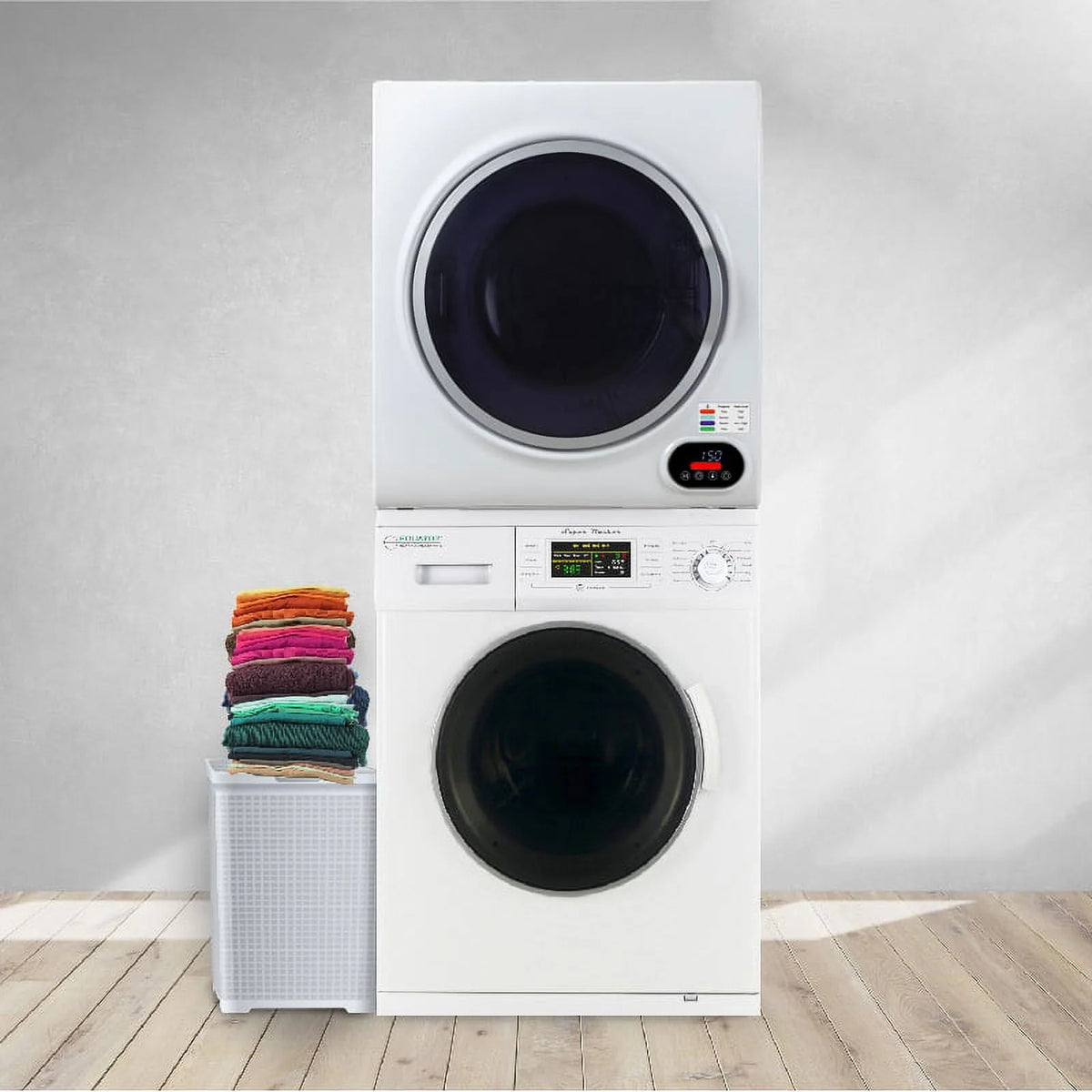 110V Compact Washer and Vented Sensor Dryer Set D291979