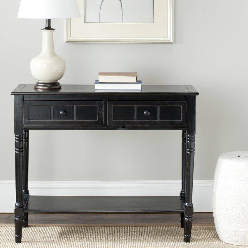 Cream 2-Drawer Console Table O133