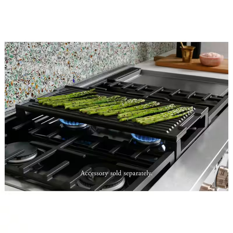 6 Burner Dual Fuel Range with Convection in Stainless Steel K458