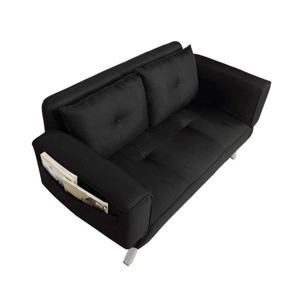 Black Convertible Sofa E106